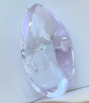 Polished Amethyst With Moving Petroleum Inclusion