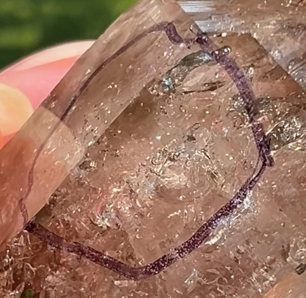 Smoky Quartz with Moving Bubble