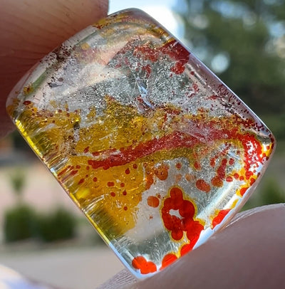 Polished Quartz with Iron Oxide Inclusions