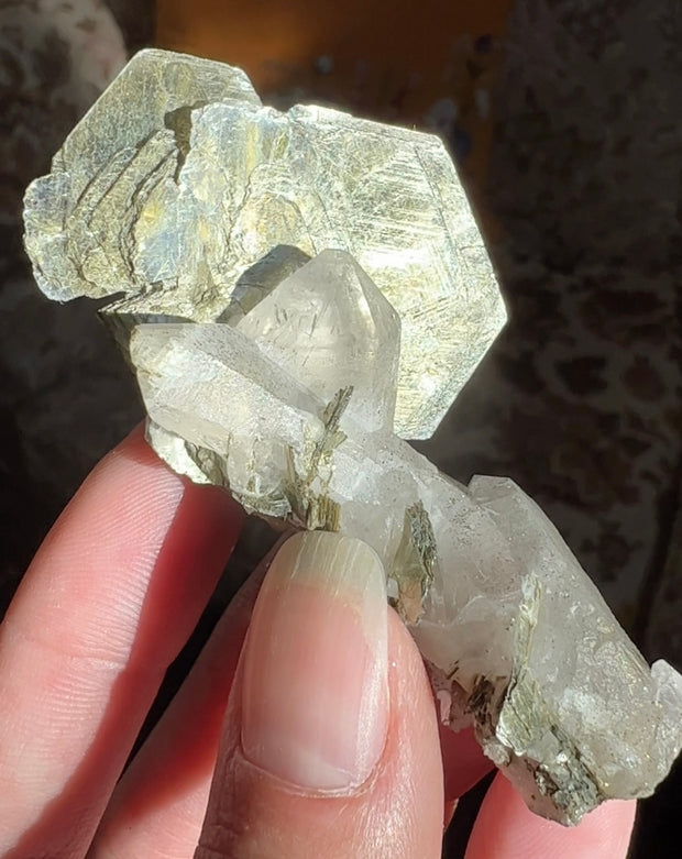 Muscovite on Quartz