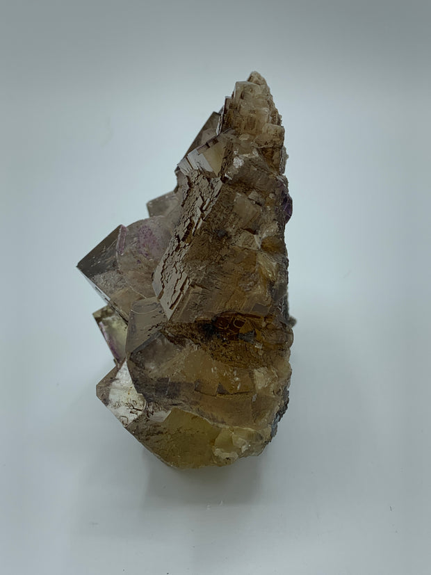 Lustrous Fluorite with Dissolved Barite Cast