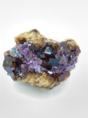 Bi-Color Fluorite on Matrix