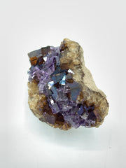 Bi-Color Fluorite on Matrix